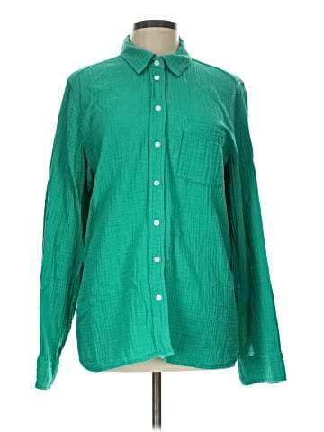J.Crew Factory Store Long Sleeve Button-Down Shirt (view 1)