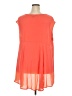 Como Black 100% Polyester Orange Short Sleeve Blouse Size 3X - photo 2