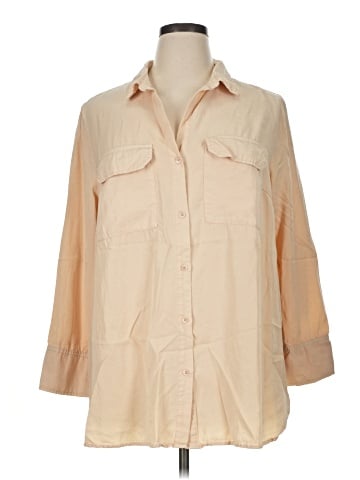 Velvet Heart 3/4 Sleeve Button-Down Shirt (view 1)