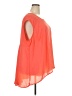 Como Black 100% Polyester Orange Short Sleeve Blouse Size 3X - photo 4