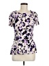DKNY Purple Short Sleeve Blouse Size M - photo 1