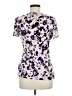 DKNY Purple Short Sleeve Blouse Size M - photo 2