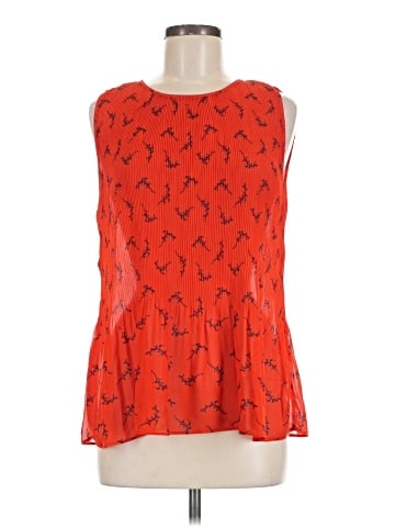 Rose + Olive Sleeveless Blouse (view 1)