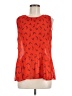 Rose + Olive 100% Polyester Red Sleeveless Blouse Size M - photo 1