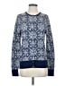 Lands' End 100% Baumwolle Print Blue Pullover Sweater Size S - photo 1