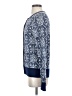 Lands' End 100% Baumwolle Print Blue Pullover Sweater Size S - photo 5