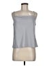 Lush 100% Polyester Silver Sleeveless Blouse Size M - photo 1