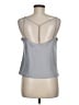 Lush 100% Polyester Silver Sleeveless Blouse Size M - photo 2