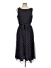 Coldwater Creek 100% Polyester Polka Dots Blue Casual Dress Size 12 (petite) - photo 1