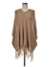 MULTIPLES Tan Poncho Size M - photo 1