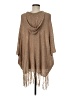 MULTIPLES Tan Poncho Size M - photo 2