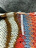 Free People Color Block Orange Pullover Sweater Size M - photo 7