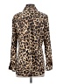Vince Camuto 100% Polyester Animal Print Brown Long Sleeve Blouse Size XS - photo 2