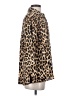 Vince Camuto 100% Polyester Animal Print Brown Long Sleeve Blouse Size XS - photo 4