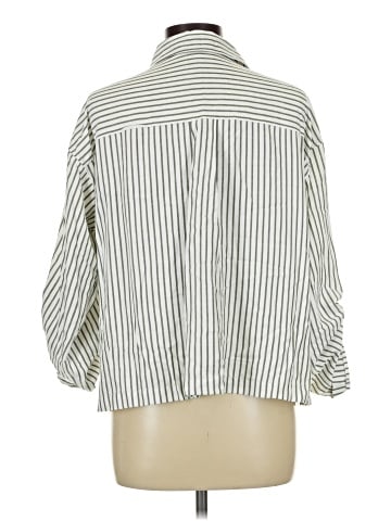 Max Studio 3/4 Sleeve Button-Down Shirt (view 2)