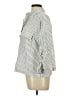 Max Studio Stripes Ivory 3/4 Sleeve Button-Down Shirt Size L - photo 5