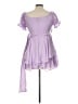 Francesca's 100% Polyester Purple Cocktail Dress Size L - photo 2