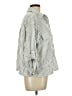 Max Studio Stripes Ivory 3/4 Sleeve Button-Down Shirt Size L - photo 4