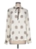 CATHERINE Catherine Malandrino 100% Polyester Ivory Long Sleeve Blouse Size L - photo 1