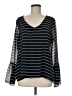 Banana Republic 100% Polyester Black Long Sleeve Blouse Size M - photo 1