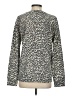 Loveappella Animal Print Gray Pullover Sweater Size S - photo 2