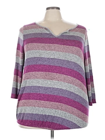 Lane Bryant 3/4 Sleeve T-Shirt (view 1)