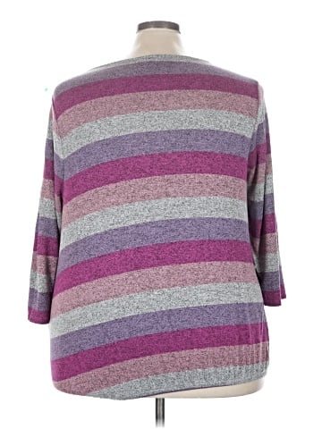 Lane Bryant 3/4 Sleeve T-Shirt (view 2)