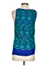 Club Monaco 100% Polyester Blue Sleeveless Blouse Size S - photo 2