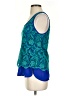 Club Monaco 100% Polyester Blue Sleeveless Blouse Size S - photo 5