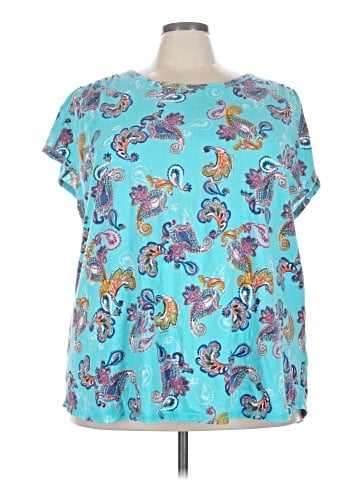 Woman Within Short Sleeve Blouse (view 1)