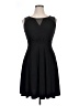En Focus Studio 100% Polyester Solid Black Cocktail Dress Size 12 - photo 1