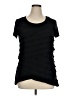 AB Studio Black Short Sleeve Top Size XL - photo 1
