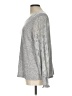 Zac & Rachel Silver Long Sleeve Top Size L - photo 5