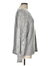 Zac & Rachel Silver Long Sleeve Top Size L - photo 4