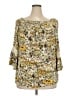 Chenault 100% Rayon Yellow 3/4 Sleeve Blouse Size XXL - photo 1