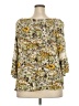 Chenault 100% Rayon Yellow 3/4 Sleeve Blouse Size XXL - photo 2