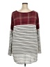 Maurices Plaid Burgundy Pullover Sweater Size 28 (4) - photo 2