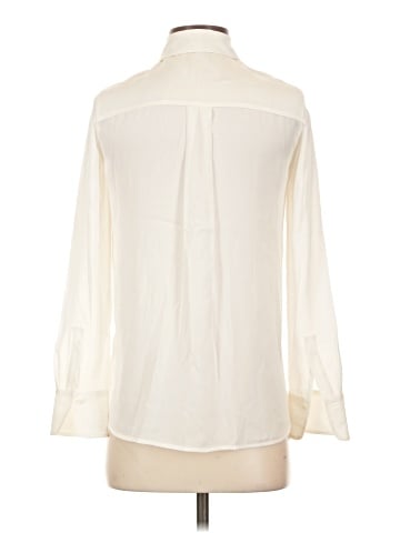 Vince. Long Sleeve Silk Top (view 2)