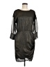 Soaked 100% Polyester Metallic Gray Cocktail Dress Size M - photo 1