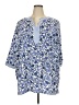 Liz & Me Blue 3/4 Sleeve Blouse Size 2X - photo 1