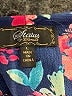Status by Chenault Floral Blue 3/4 Sleeve Blouse Size L - photo 4