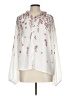 Cupcakes & Cashmere 100% Polyester Floral Ivory Long Sleeve Blouse Size L - photo 1