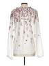 Cupcakes & Cashmere 100% Polyester Floral Ivory Long Sleeve Blouse Size L - photo 2