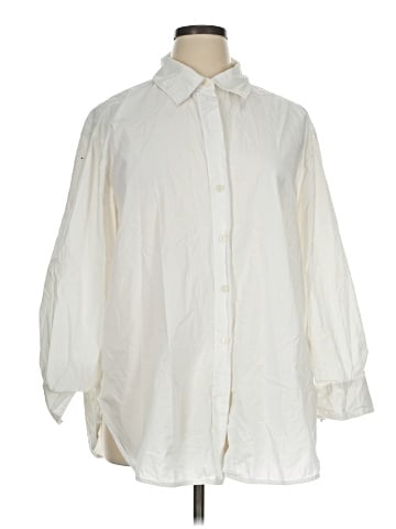 H&M 3/4 Sleeve Button-Down Shirt (view 1)