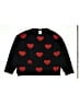 Zara Knitwear Hearts Black Pullover Sweater Size 13 - 14 - photo 1