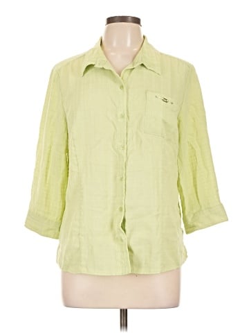 Christopher & Banks 3/4 Sleeve Button-Down Shirt (view 1)