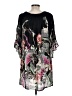 Millenium 100% Rayon Print Black Casual Dress Size M - photo 2