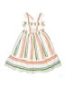 Mayoral Stripes Orange Green Dress Size 7 - photo 2