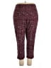 Dennis by Dennis Basso Paisley Burgundy Casual Pants Size 18 - photo 1