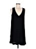 Madewell Solid Black Heather Button-Front Dress Size M - photo 1